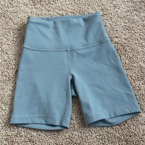 Lululemon Women's High-Waisted Blue Shorts